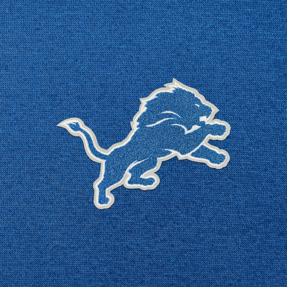 Detroit Lions Antigua Victory Chenille Pullover Hoodie Blue | NFL