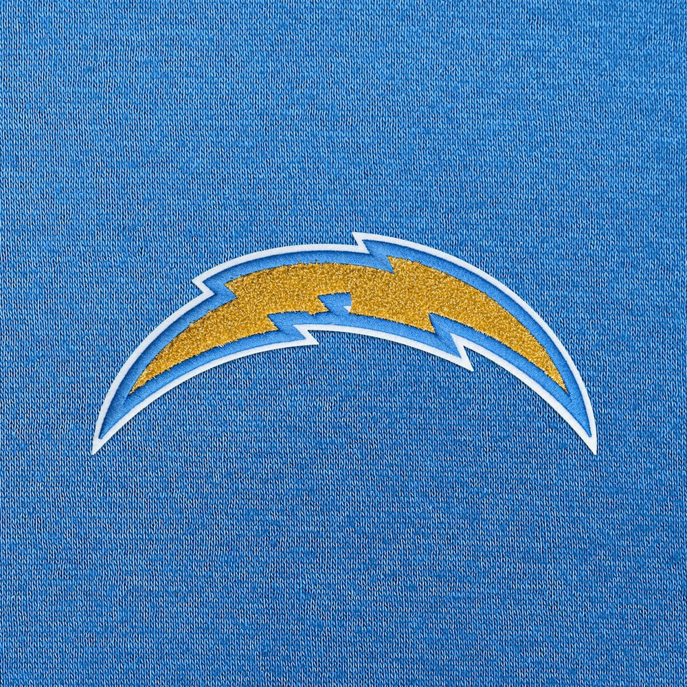 Los Angeles Chargers Antigua Victory Chenille Pullover Hoodie Powder Blue | NFL