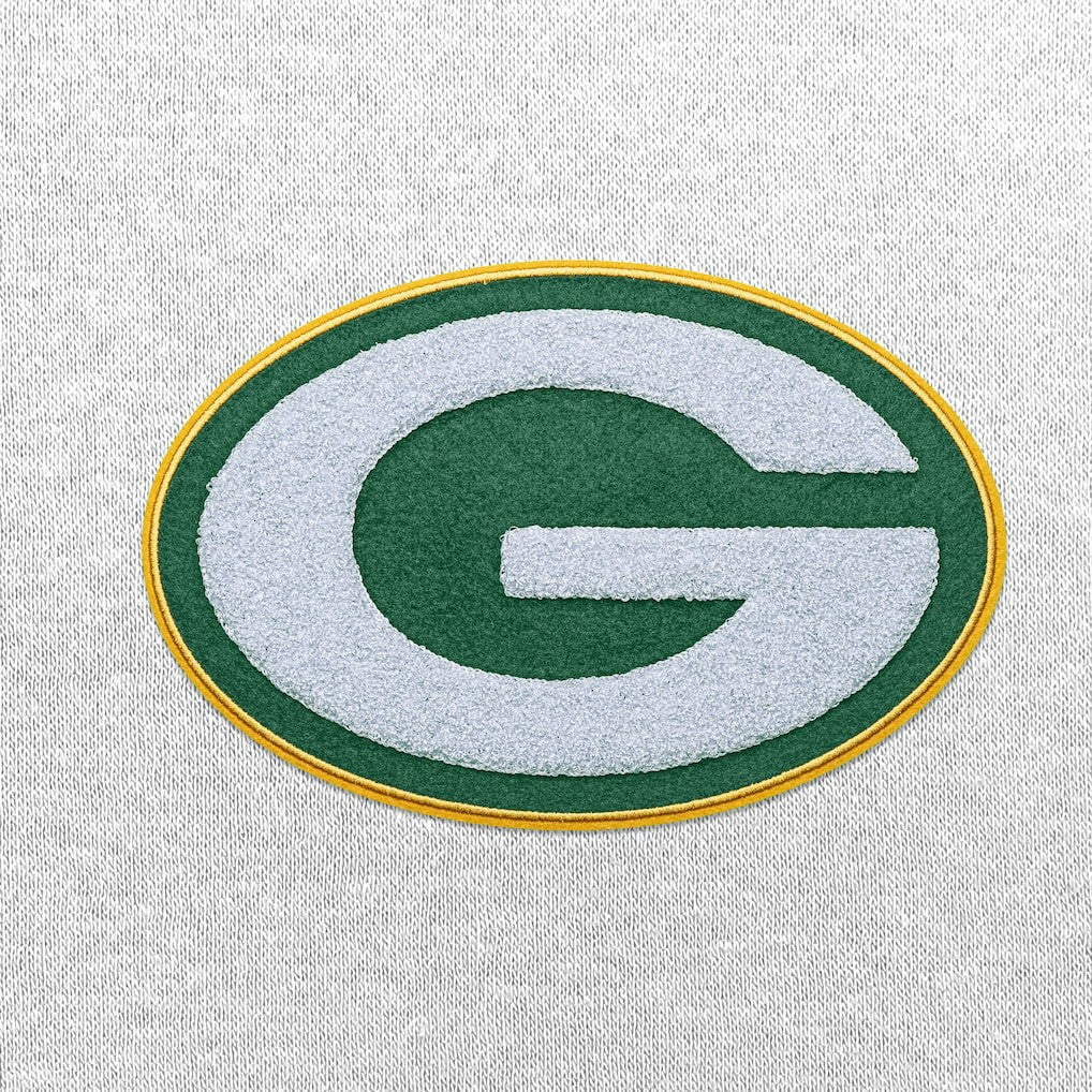 Green Bay Packers Antigua Victory Chenille Pullover Hoodie White | NFL