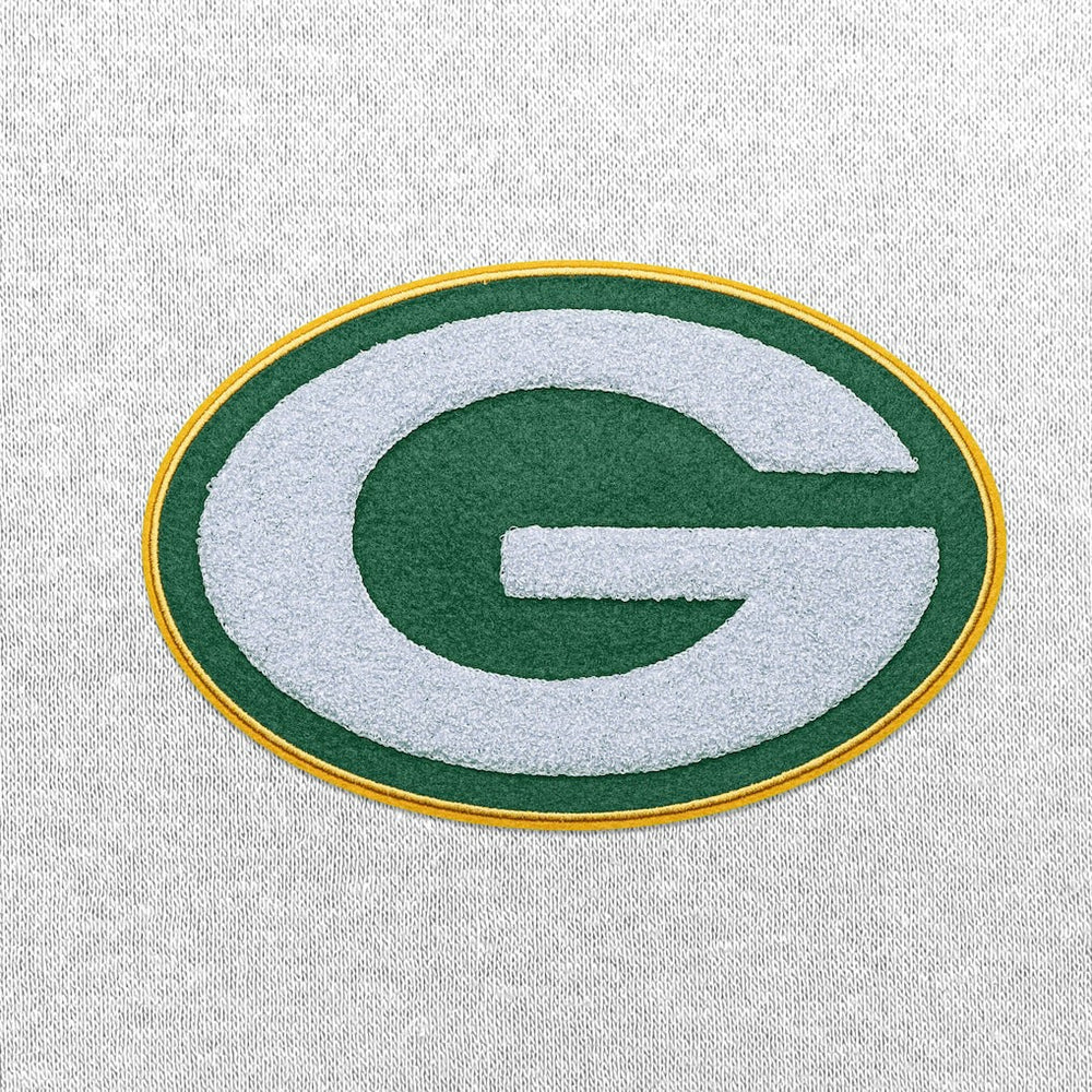 Green Bay Packers Antigua Victory Chenille Pullover Hoodie White | NFL