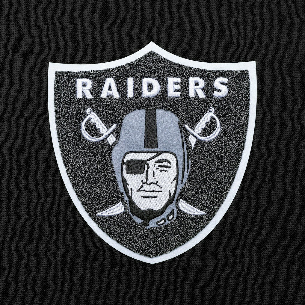 Las Vegas Raiders Antigua Victory Chenille Pullover Hoodie Black | NFL