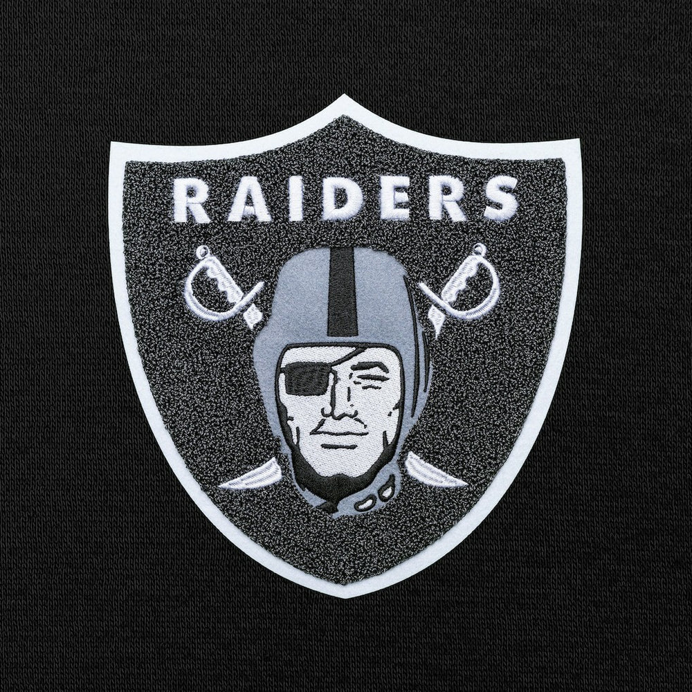 Las Vegas Raiders Antigua Victory Chenille Pullover Hoodie Black | NFL