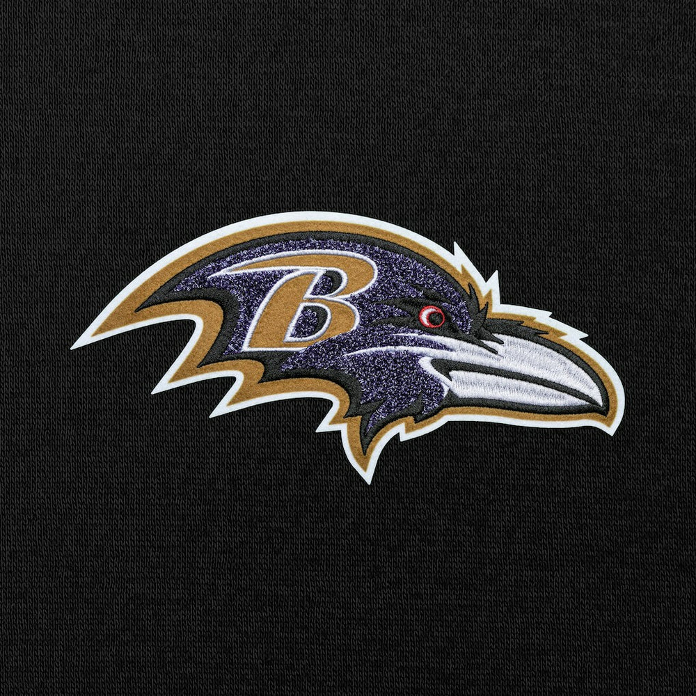 Baltimore Ravens Antigua Victory Chenille Pullover Hoodie Black | NFL