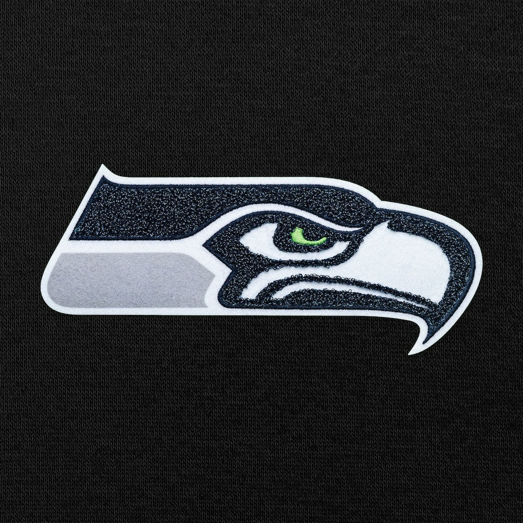 Seattle Seahawks Antigua Victory Chenille Pullover Hoodie Black | NFL