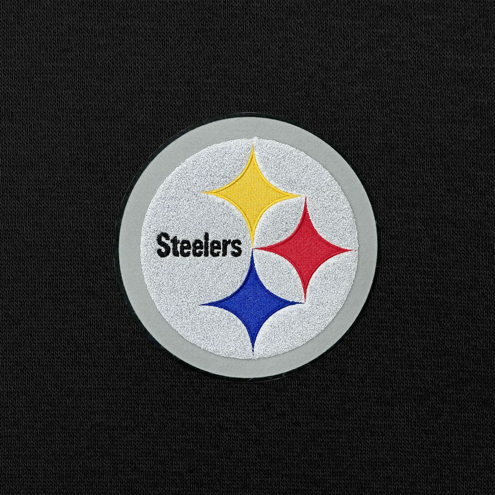 Pittsburgh Steelers Antigua Victory Chenille Pullover Hoodie Black | NFL