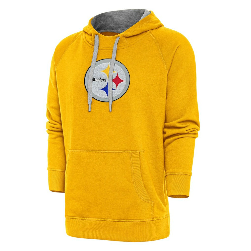 Pittsburgh Steelers Antigua Victory Chenille Pullover Hoodie Gold | NFL