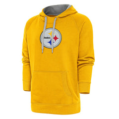 Pittsburgh Steelers Antigua Victory Chenille Pullover Hoodie Gold | NFL