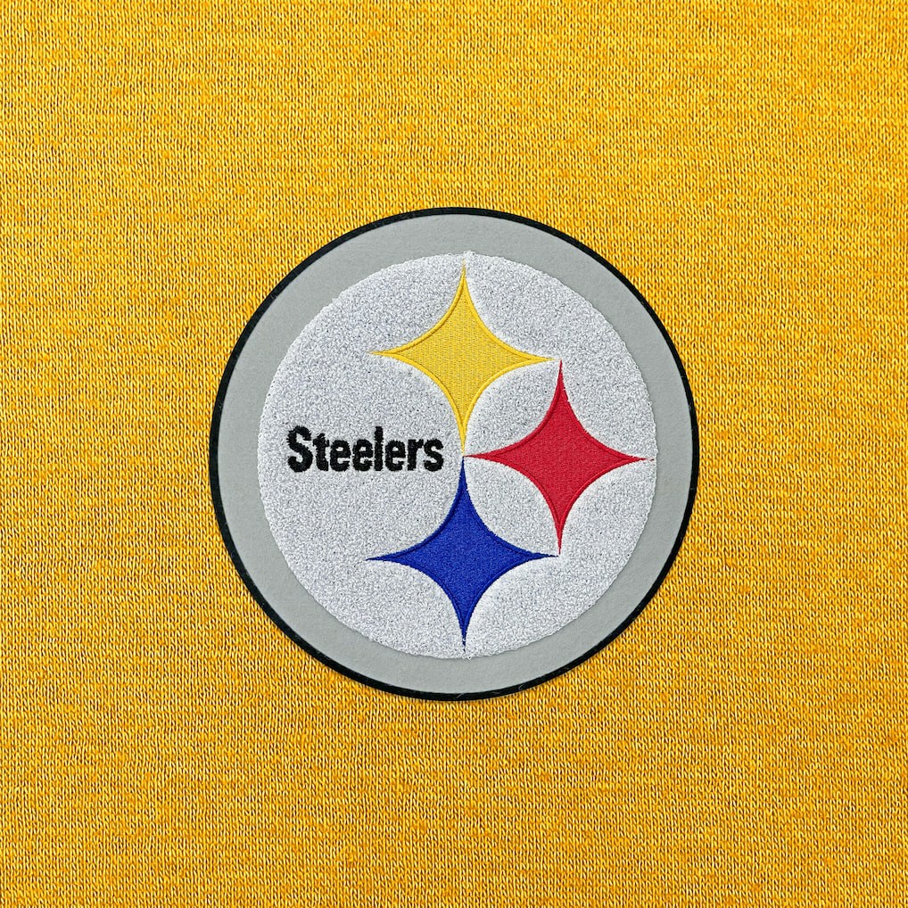 Pittsburgh Steelers Antigua Victory Chenille Pullover Hoodie Gold | NFL