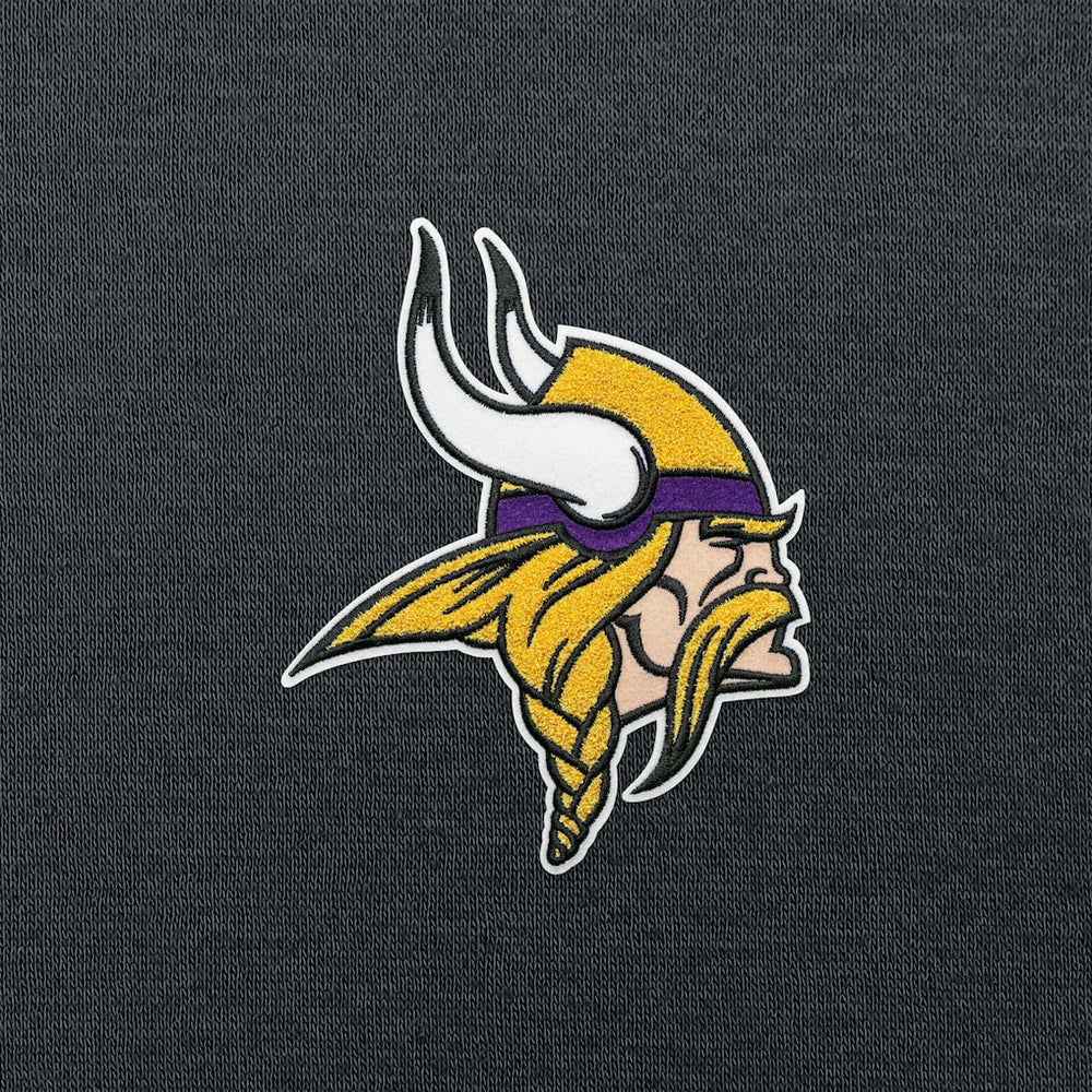Minnesota Vikings Antigua Victory Chenille Pullover Hoodie Charcoal | NFL