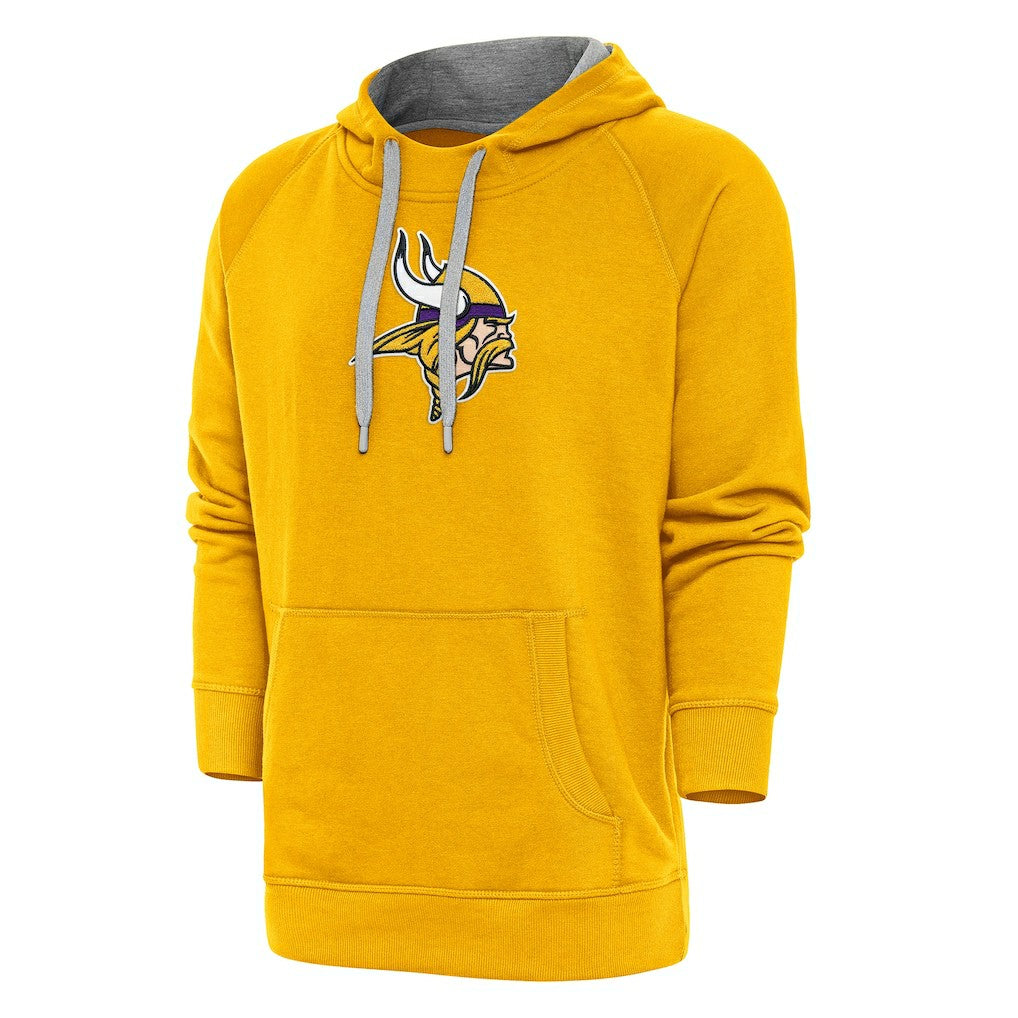 Minnesota Vikings Antigua Victory Chenille Pullover Hoodie Gold | NFL