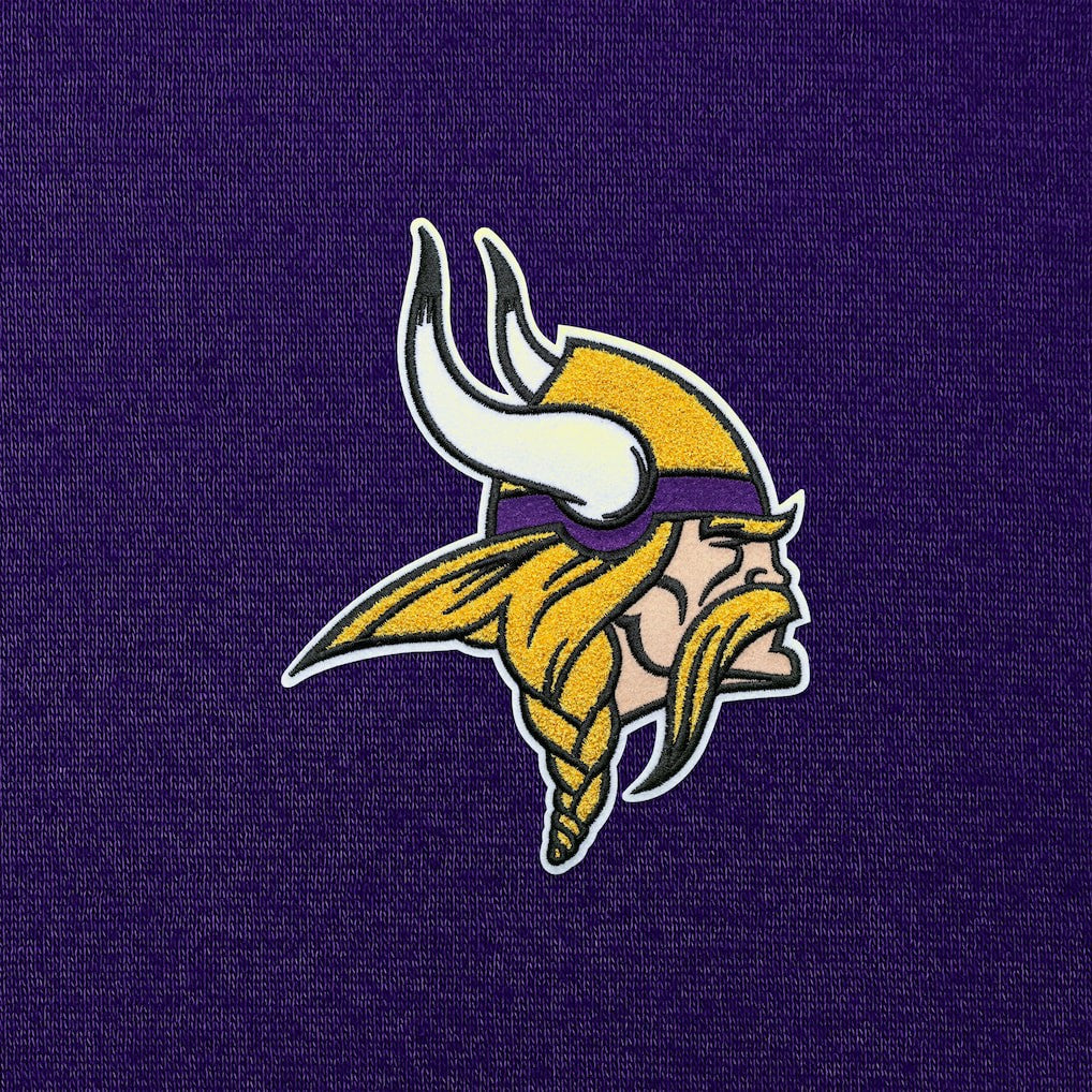 Minnesota Vikings Antigua Victory Chenille Pullover Hoodie Purple | NFL
