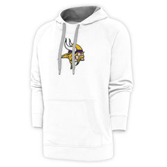 Minnesota Vikings Antigua Victory Chenille Pullover Hoodie White | NFL
