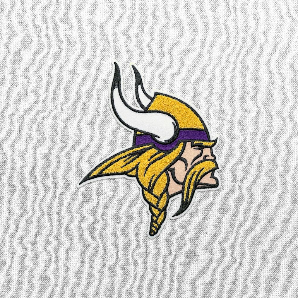 Minnesota Vikings Antigua Victory Chenille Pullover Hoodie White | NFL