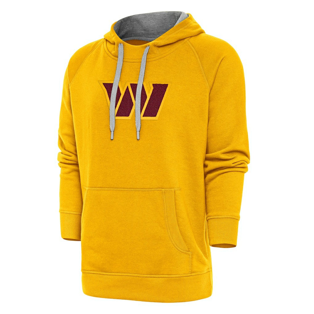 Washington Commanders Antigua Victory Chenille Pullover Hoodie Gold | NFL