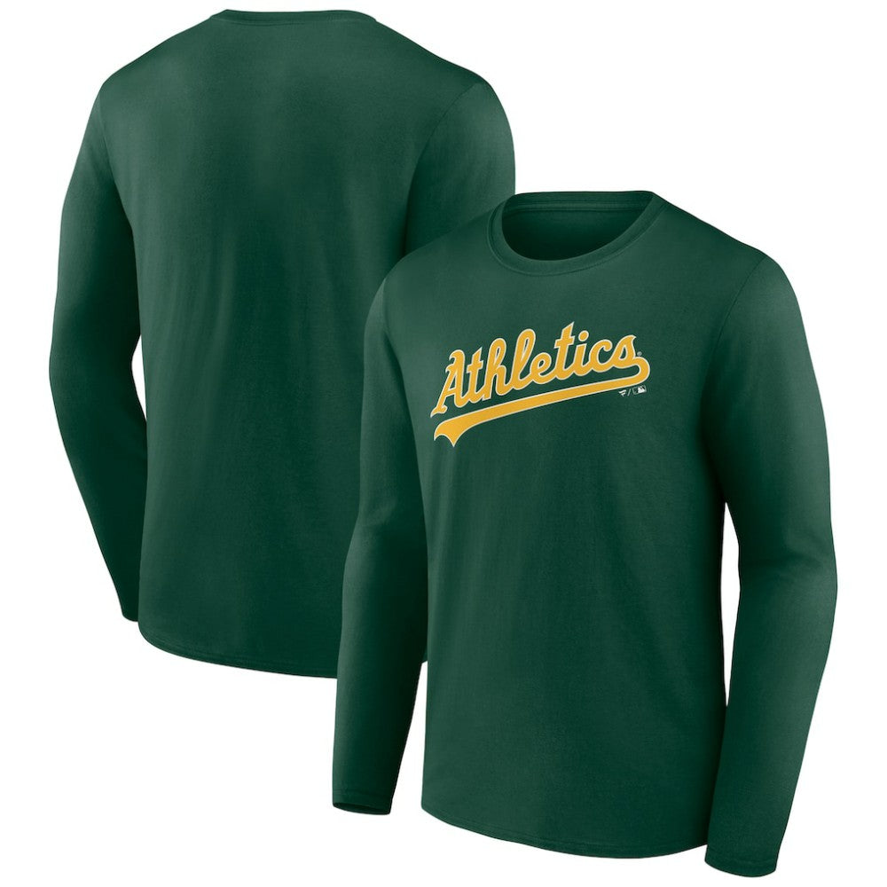 Athletics Wordmark Long Sleeve T-Shirt - MLB