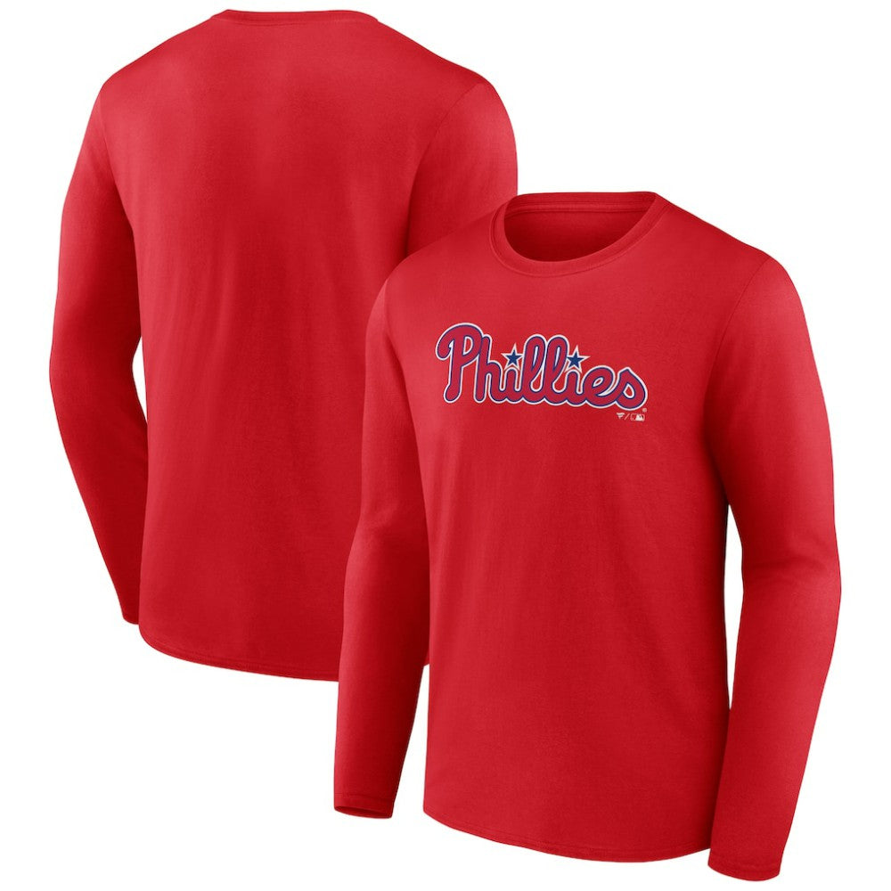 Philadelphia Phillies Wordmark Long Sleeve T-Shirt - MLB