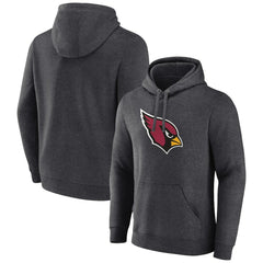 Arizona Cardinals Primary Team Logo Fitted Pullover Hoodie Charcoal | NFL