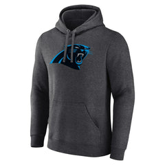 Carolina Panthers Primary Team Logo Fitted Pullover Hoodie Charcoal | NFL