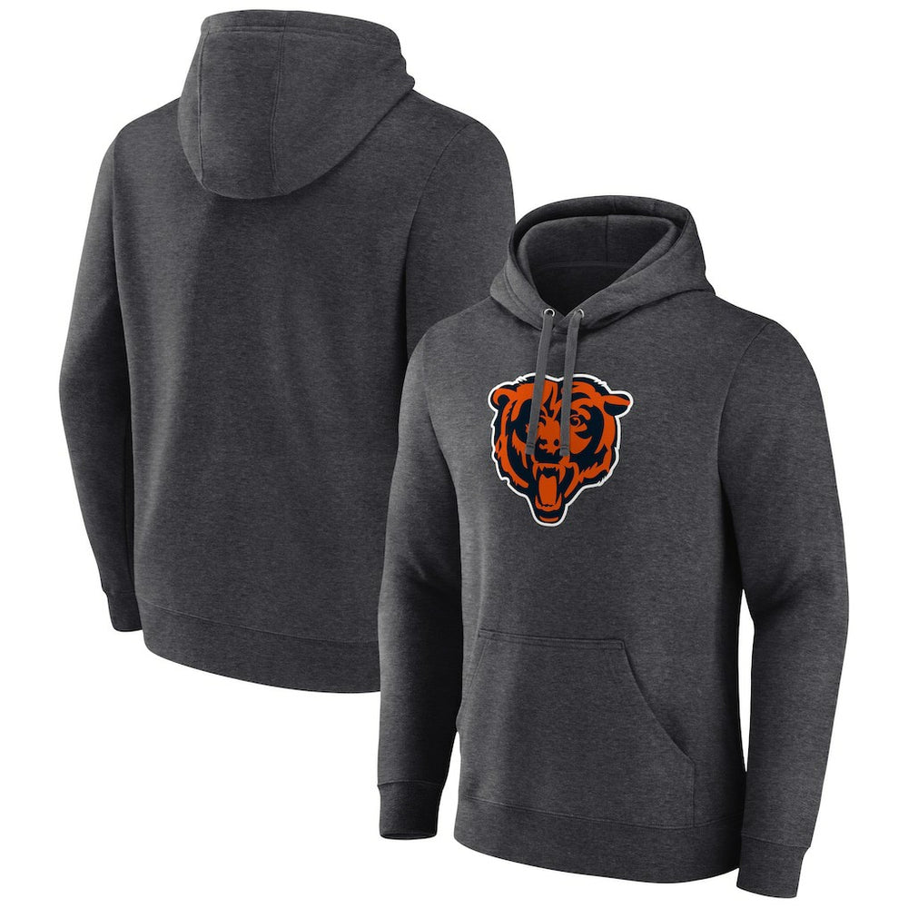 Chicago Bears Primary Team Logo Fitted Pullover Hoodie Charcoal | NFL