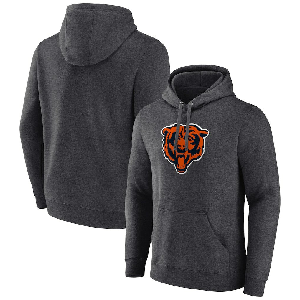 Chicago Bears Primary Team Logo Fitted Pullover Hoodie Charcoal | NFL