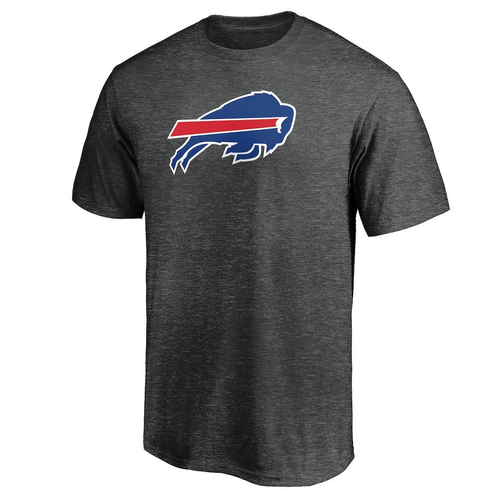 Buffalo Bills Primary Logo T-Shirt Heather Charcoal | Fanatics