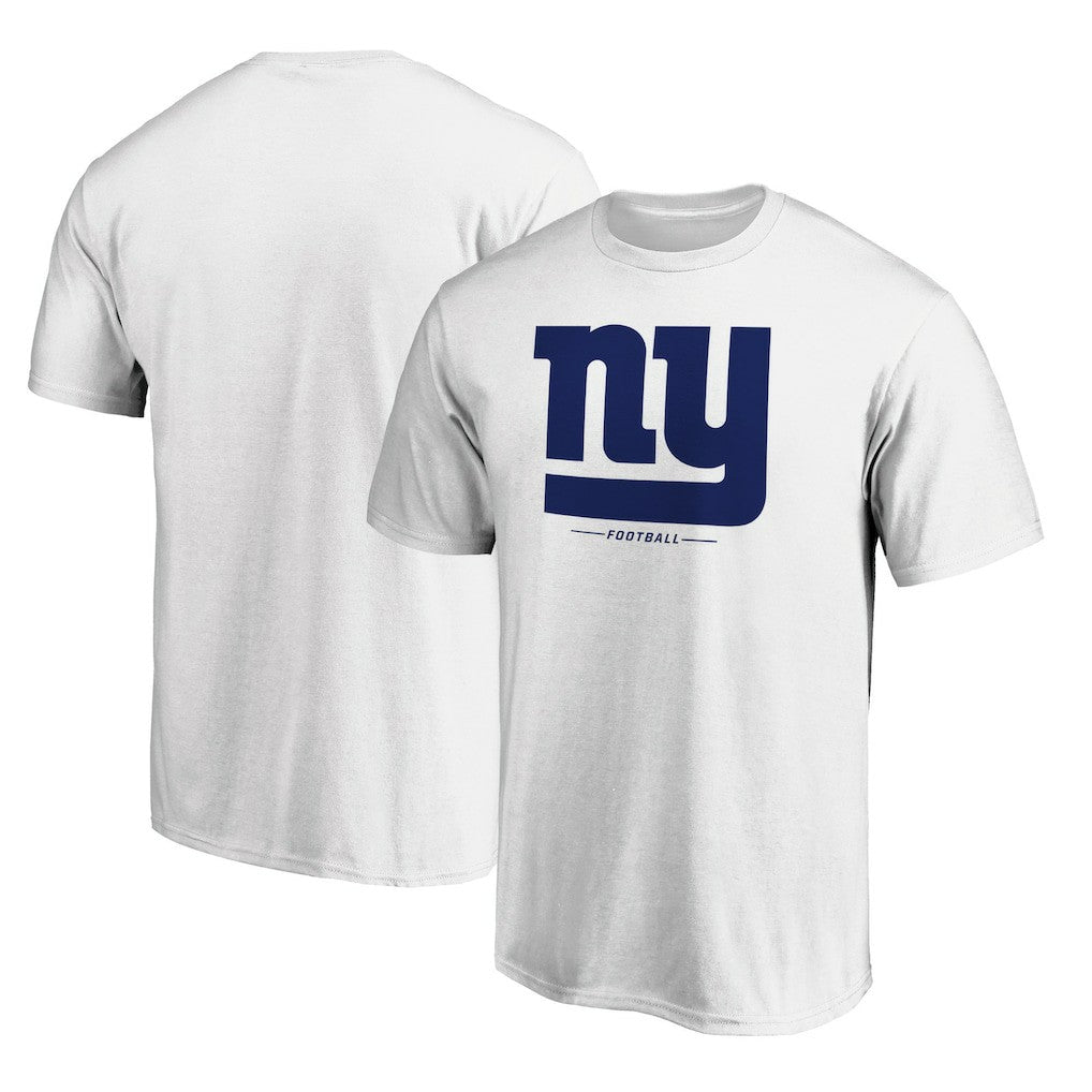 New York Giants Logo Team Lockup T-Shirt White | NFL