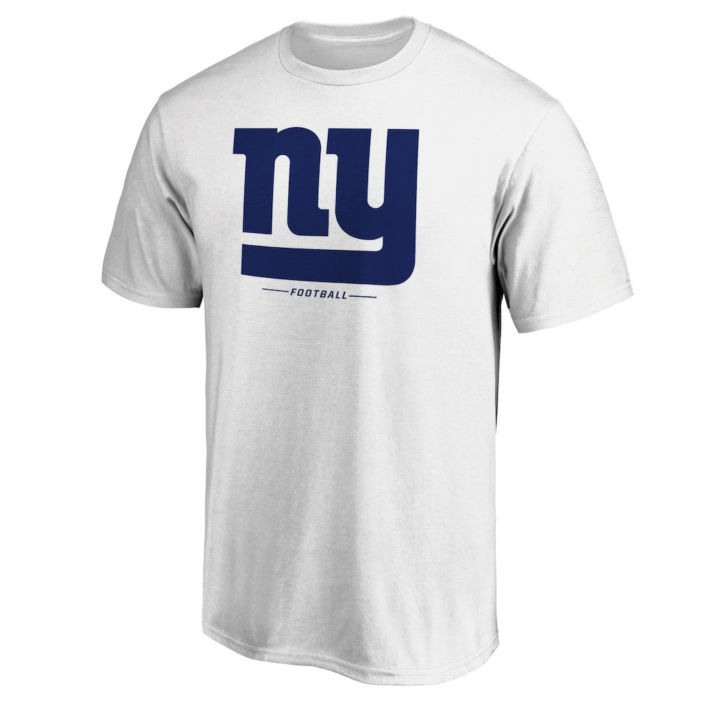 New York Giants Logo Team Lockup T-Shirt White | NFL