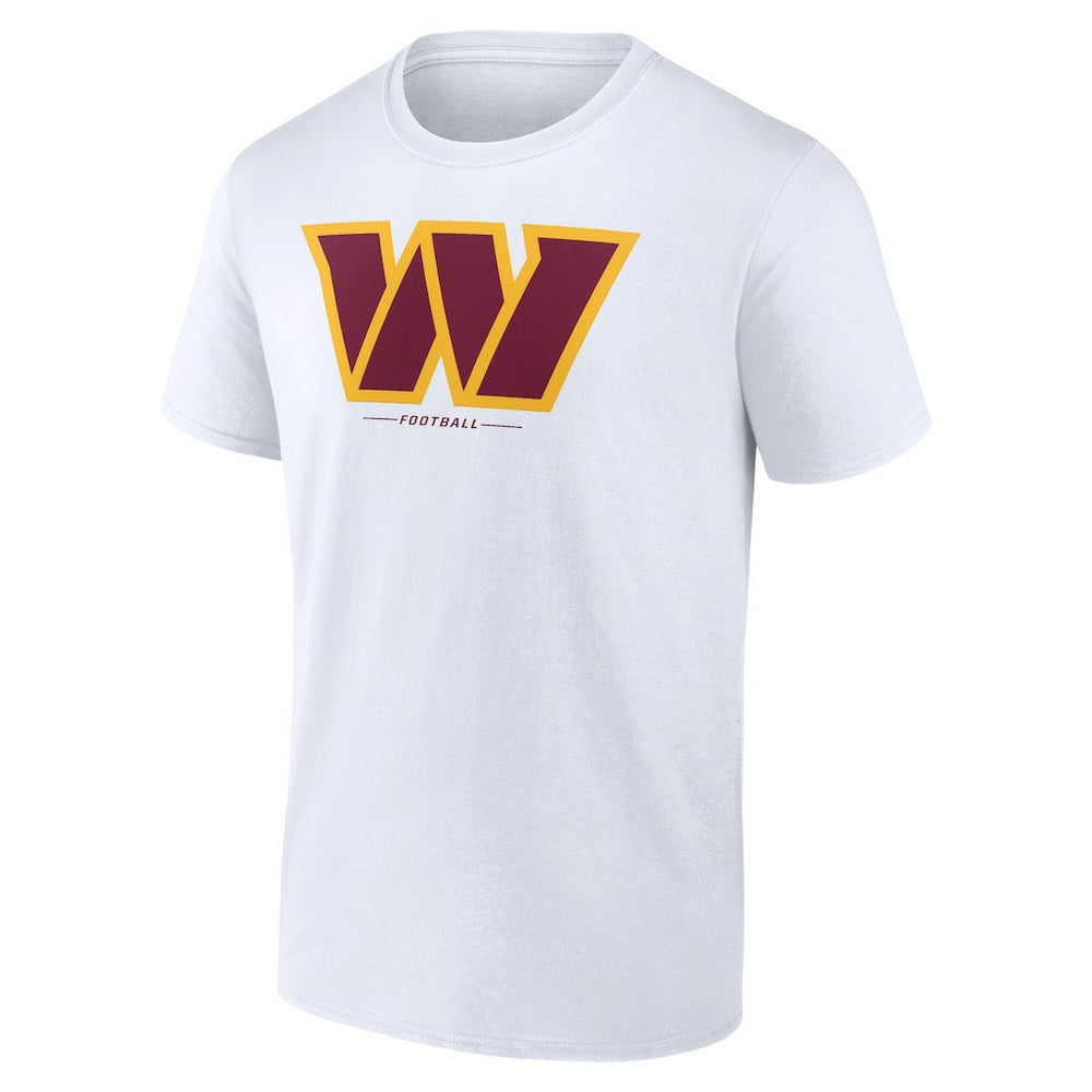 Washington Commanders Logo Team Lockup T-Shirt White | NFL