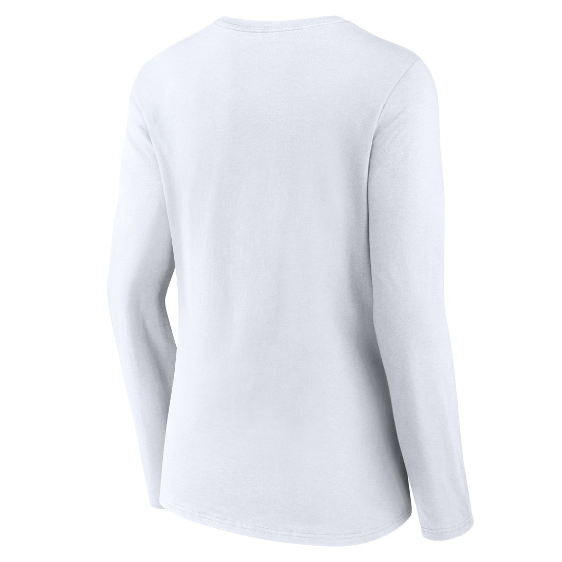 Detroit Lions Women's Logo Team Lockup Long Sleeve V-Neck T-Shirt White | NFL