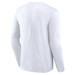 New York Giants Logo Team Lockup Long Sleeve T-Shirt White | NFL