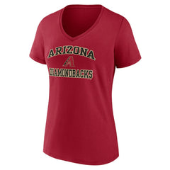Arizona Diamondbacks Women's Heart and Soul V-Neck T-Shirt - MLB