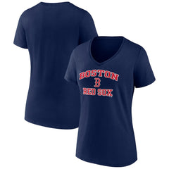 Boston Red Sox Women's Heart and Soul V-Neck T-Shirt - MLB