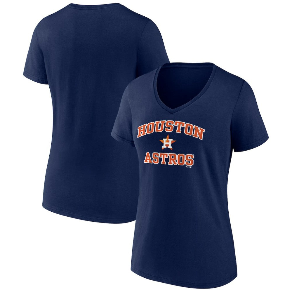Houston Astros Women's Heart and Soul V-Neck T-Shirt - MLB