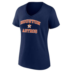 Houston Astros Women's Heart and Soul V-Neck T-Shirt - MLB