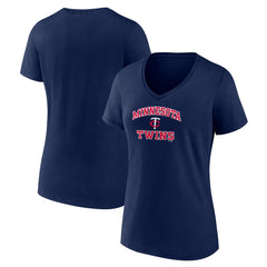 Minnesota Twins Women's Heart and Soul V-Neck T-Shirt - MLB