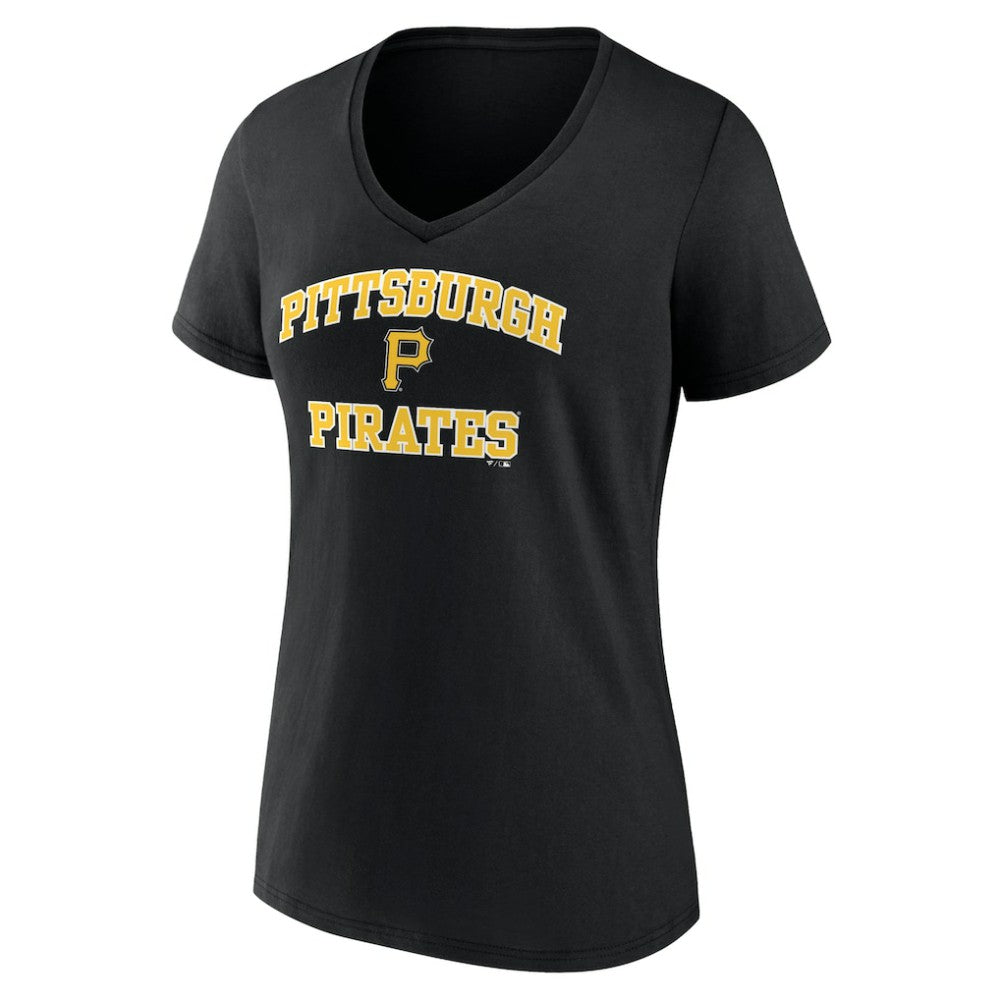 Pittsburgh Pirates Women's Heart and Soul V-Neck T-Shirt - MLB