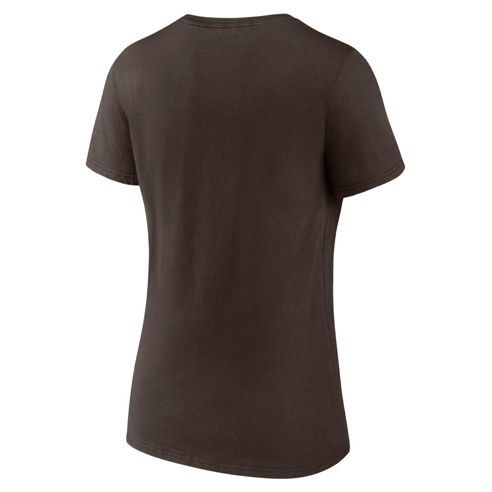 San Diego Padres Women's Heart and Soul V-Neck T-Shirt - MLB