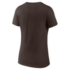 San Diego Padres Women's Heart and Soul V-Neck T-Shirt - MLB
