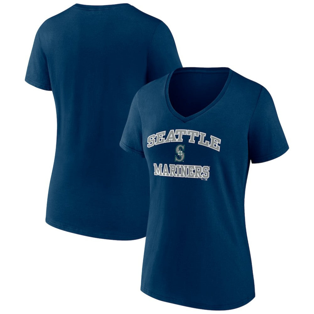 Seattle Mariners Women's Heart and Soul V-Neck T-Shirt - MLB