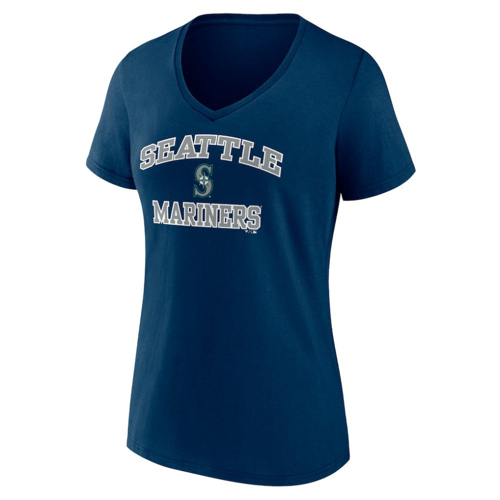 Seattle Mariners Women's Heart and Soul V-Neck T-Shirt - MLB