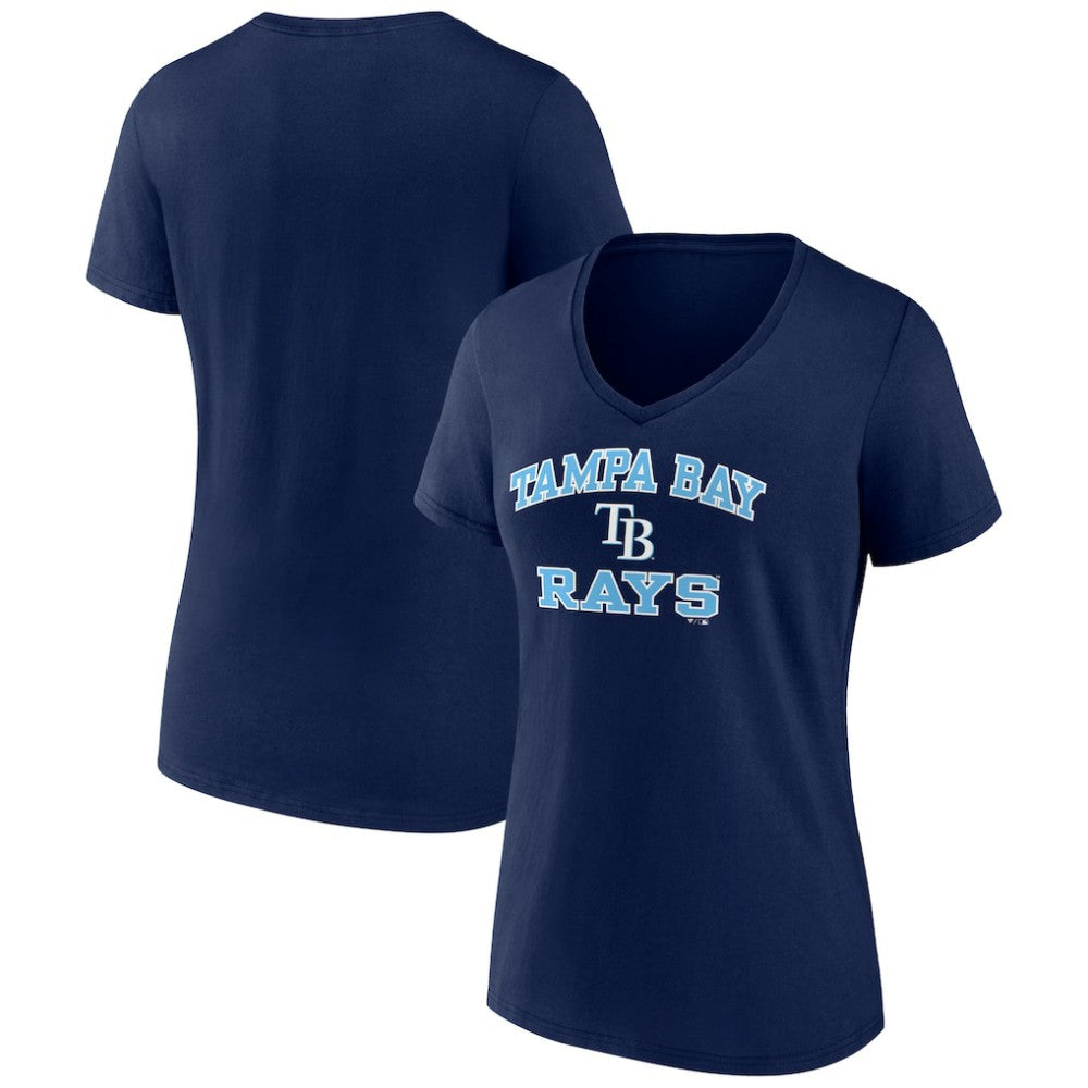 Tampa Bay Rays Women's Heart and Soul V-Neck T-Shirt - MLB