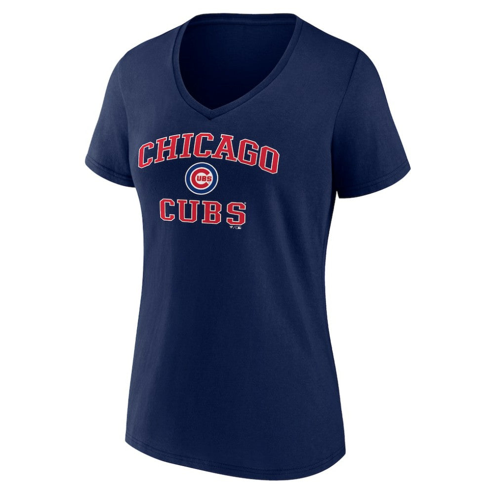 Chicago Cubs Women's Heart and Soul V-Neck T-Shirt - MLB