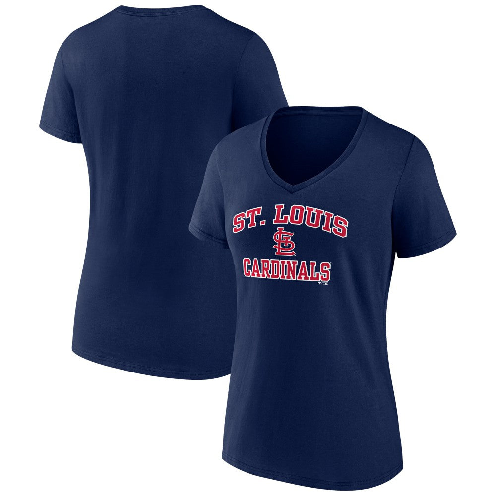St. Louis Cardinals Women's Heart and Soul V-Neck T-Shirt - MLB