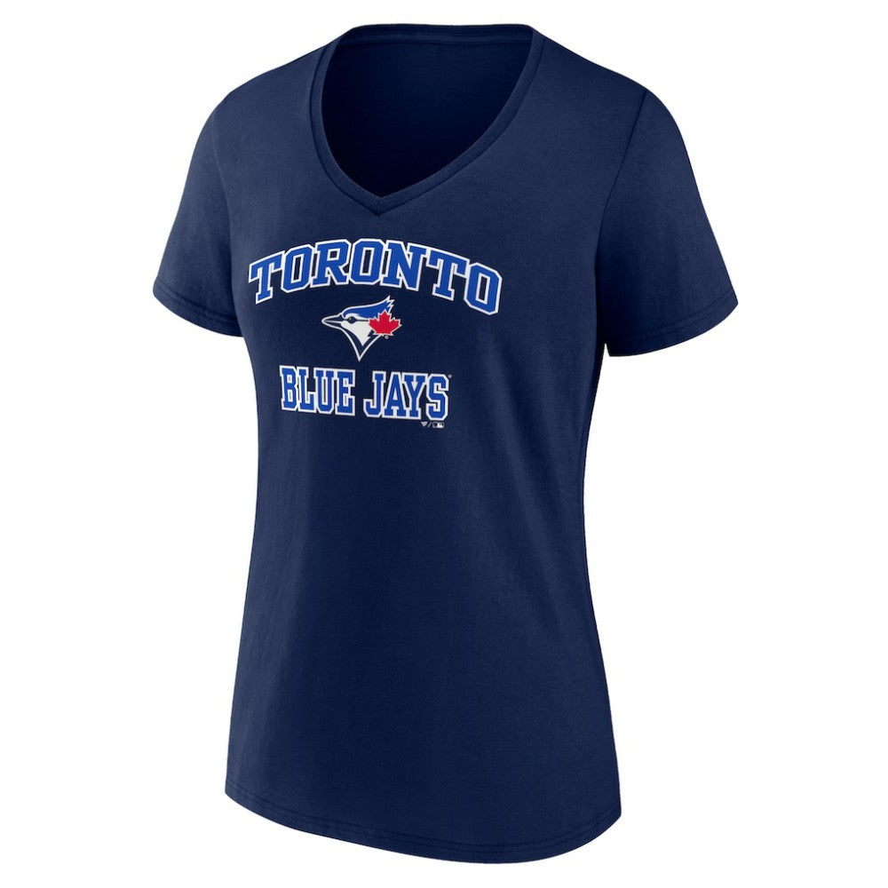 Toronto Blue Jays Women's Heart and Soul V-Neck T-Shirt - MLB