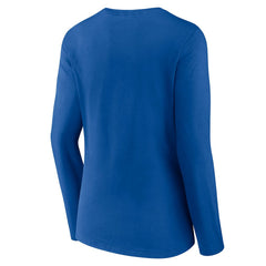 Indianapolis Colts Women's Logo Team Lockup Long Sleeve V-Neck T-Shirt Royal | NFL