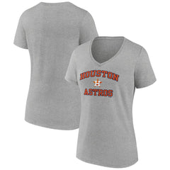 Houston Astros Women's Heart and Soul V-Neck T-Shirt - MLB