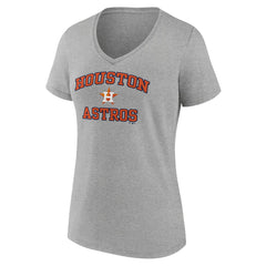 Houston Astros Women's Heart and Soul V-Neck T-Shirt - MLB
