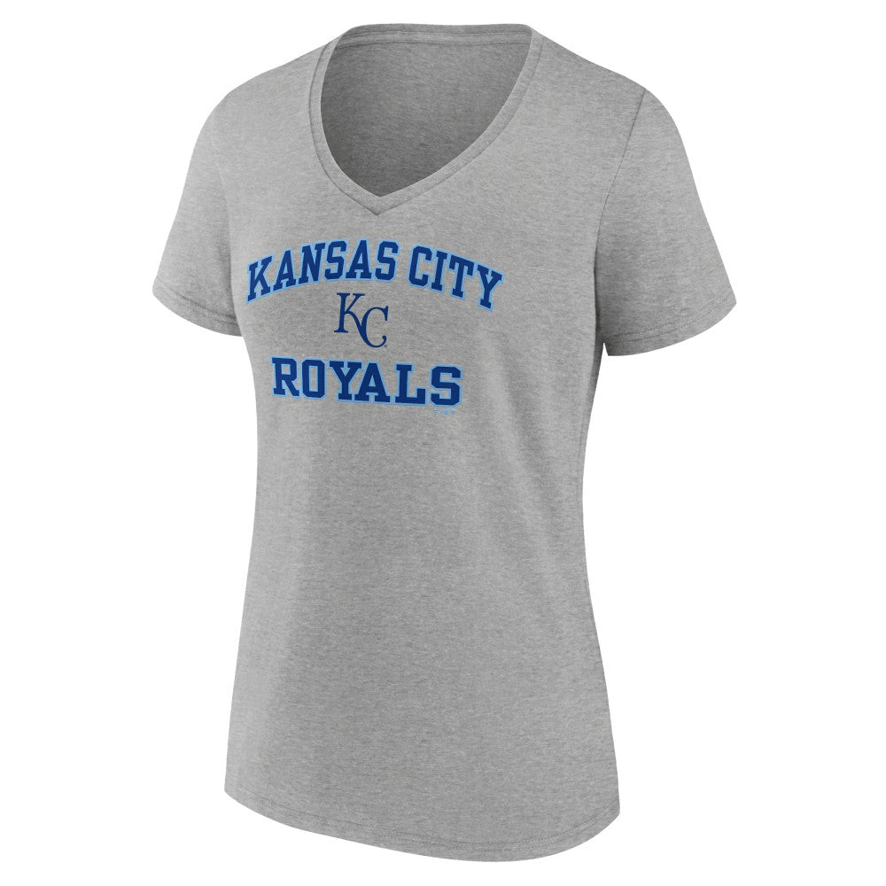 Kansas City Royals Women's Heart and Soul V-Neck T-Shirt - MLB