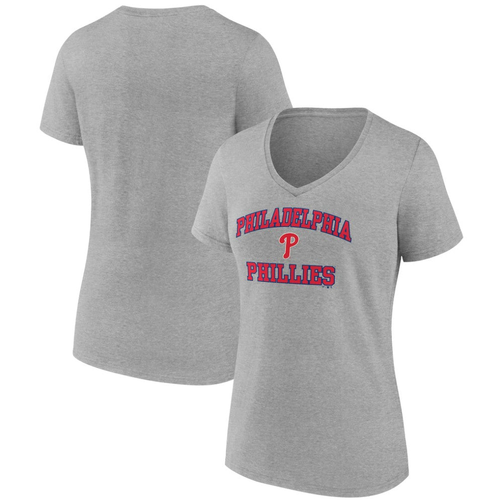 Philadelphia Phillies Women's Heart and Soul V-Neck T-Shirt - MLB