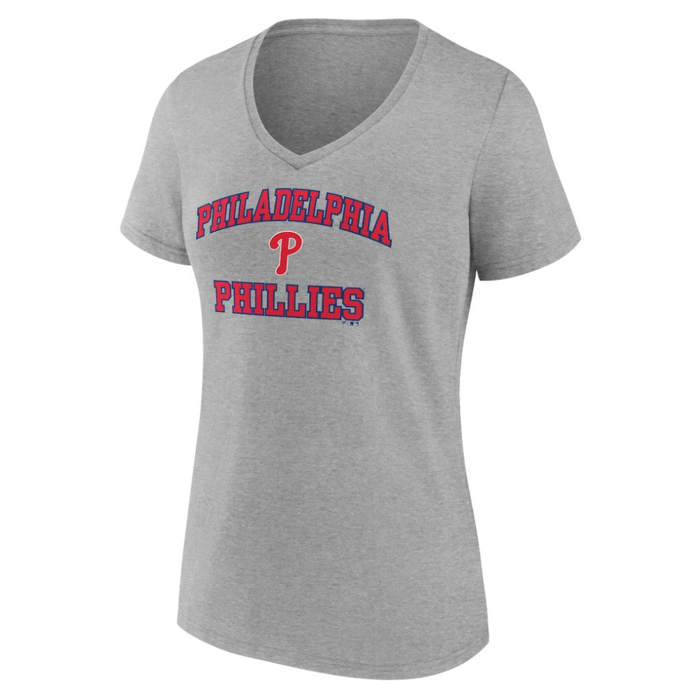 Philadelphia Phillies Women's Heart and Soul V-Neck T-Shirt - MLB